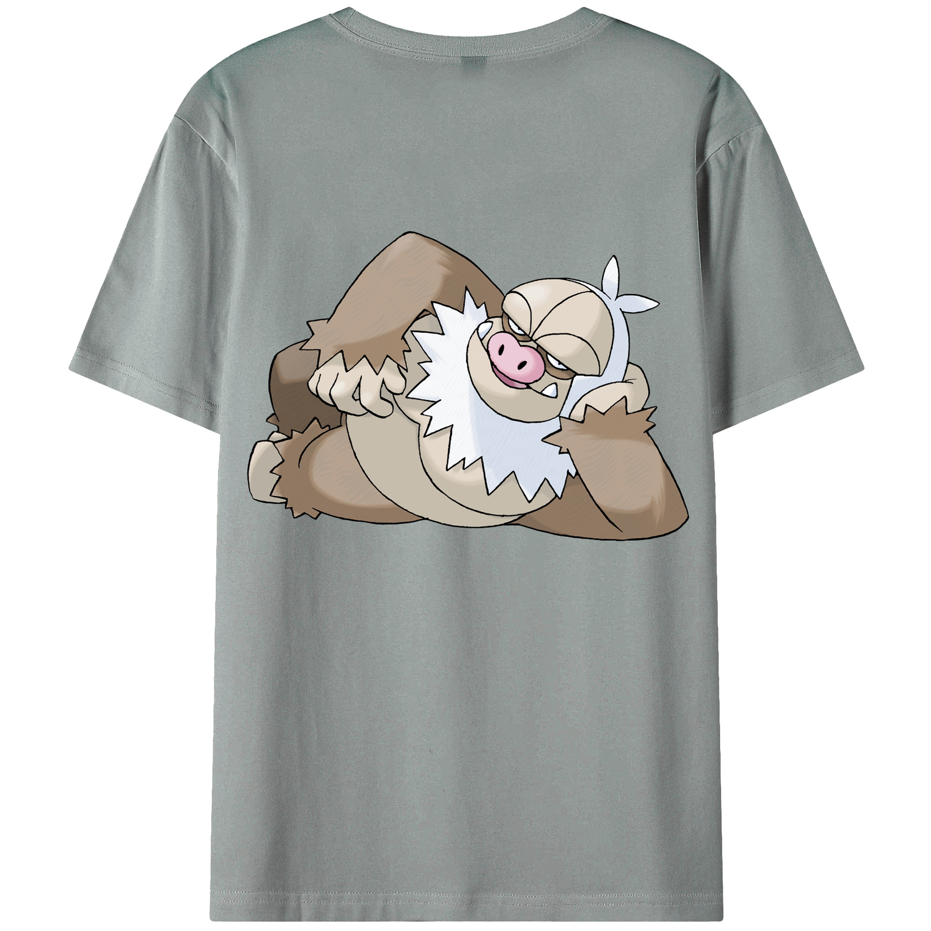 （画像用） ポケットモンスター Pokémon 綿100％ メンズ半袖Tシャツ（バックプリント） 通気性